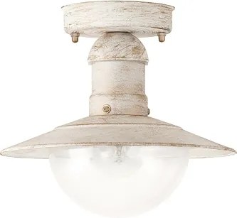 Brilagi - Plafoniera da esterno MOLDE 1xE27/60W IP44 bianco/patina