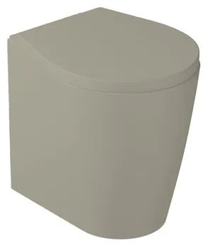 Vaso WC pavimento e filomuro xes, sedile escluso P 51 x L 38 x H 42 cm marrone opaco
