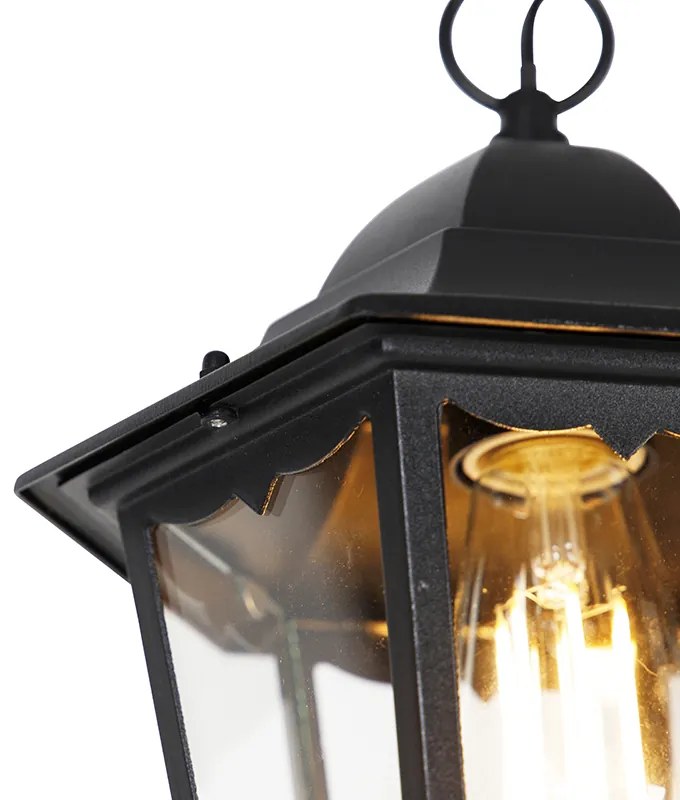 Classica lampada a sospensione da esterno nera IP44 - Havana Up