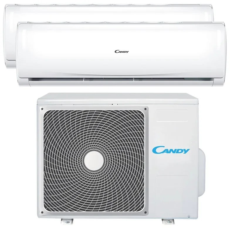 Condizionatore a muro multisplit inverter CANDY Pura 9000 + 12000 14000 BTU classe raffreddamento A++, classe di riscaldamento A+, bianco