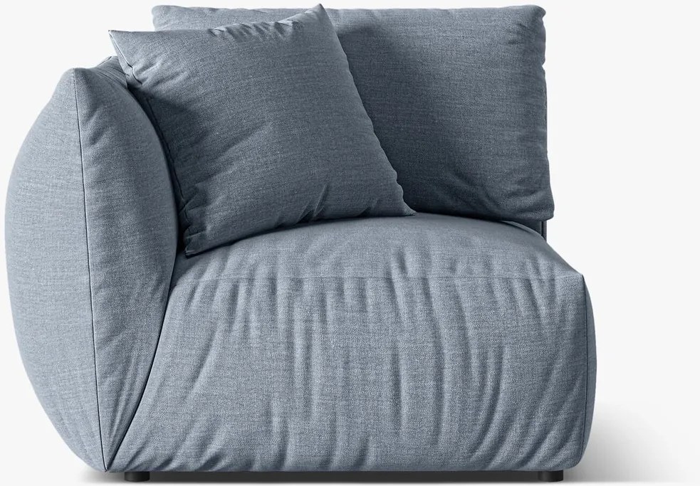 Modulo angolare Chris in tessuto effetto lino – L110 cm