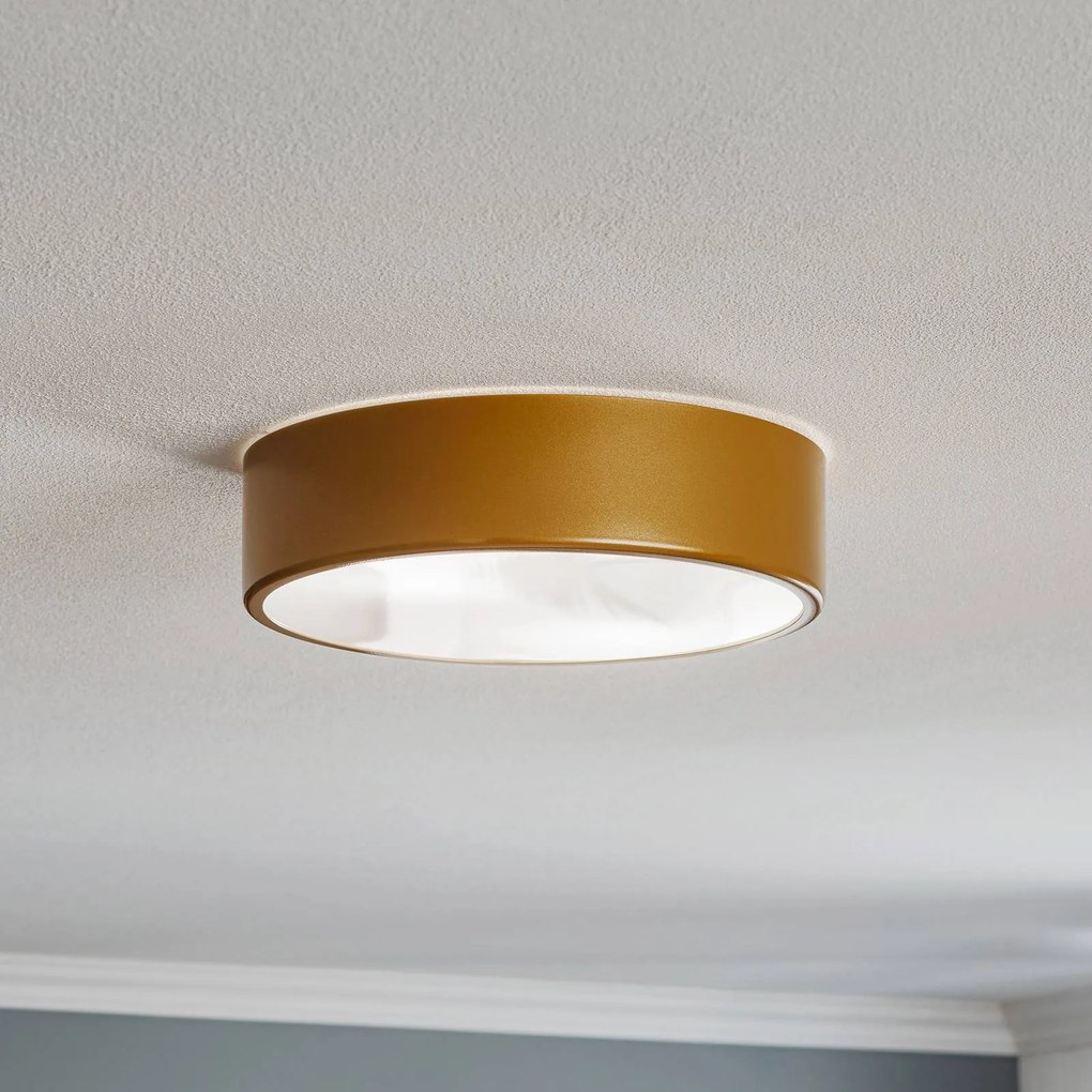 Plafoniera Cleo 300 TEMAR LIGHTING, dimmerabile, Ottone / Oro, Soggiorno / Sala da pranzo, Metallo, Plafoniera