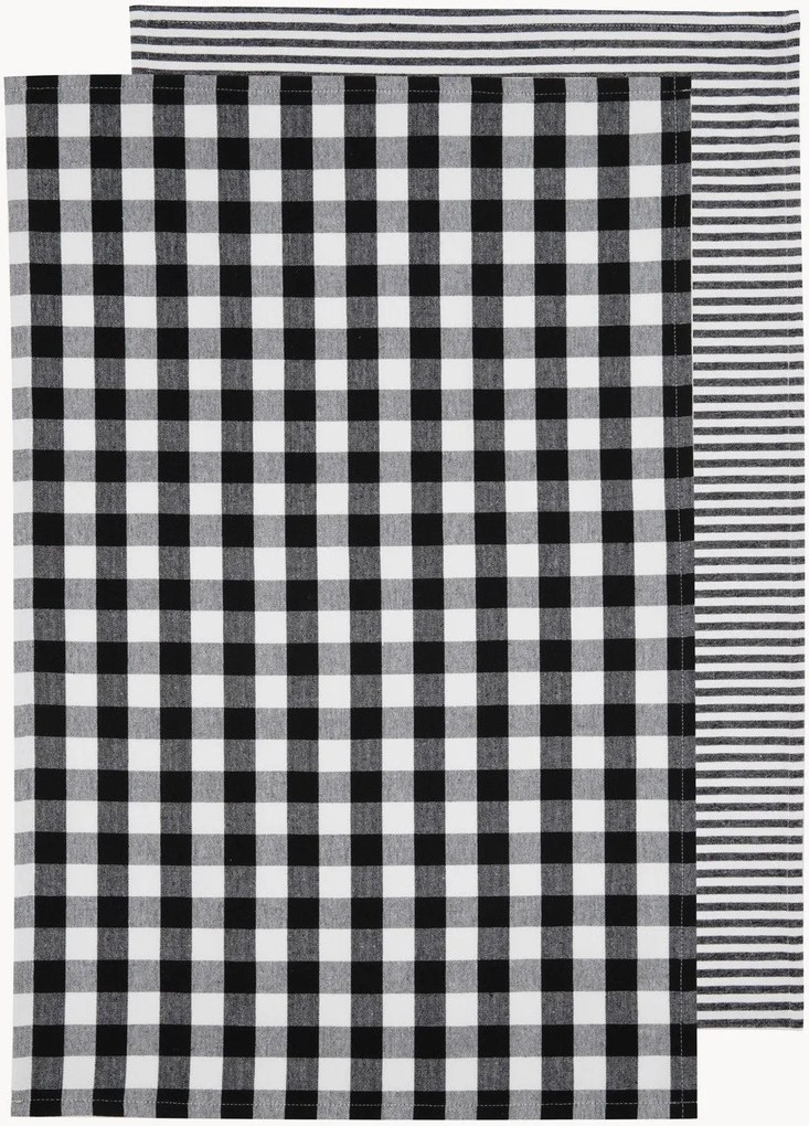 Set di 2 strofinacci Eco Gingham