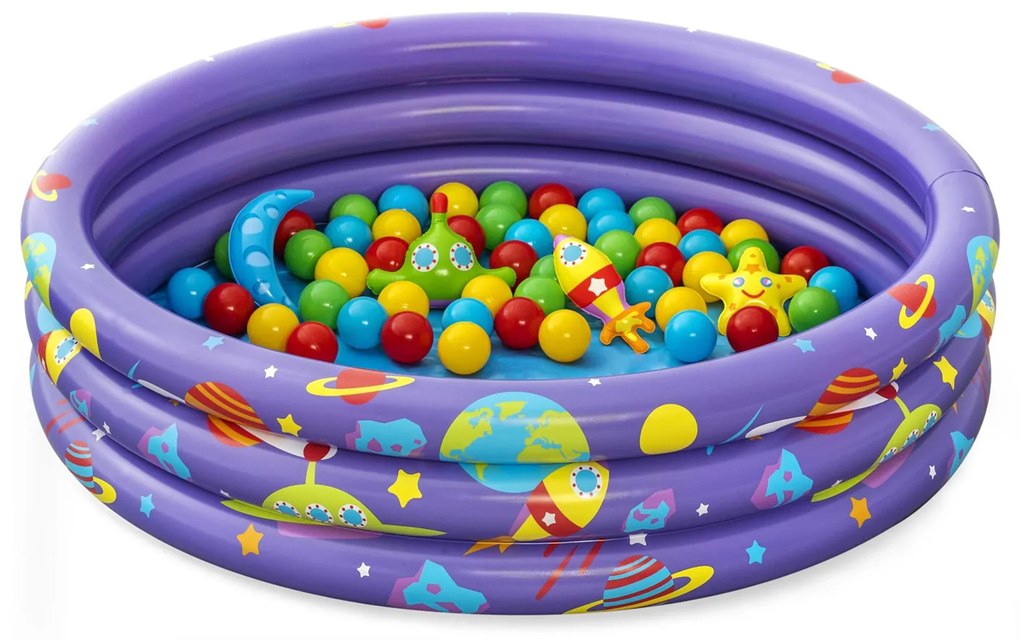 Piscina per bambini con palline intergalattica 102x25 cm Bestway