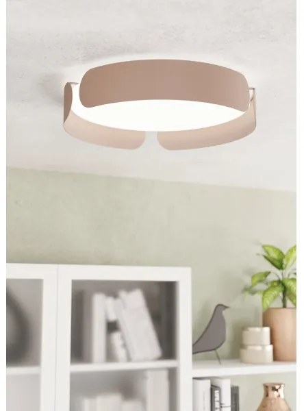 Eglo 99623 - Plafoniera LED VALCASOTTO LED/20W/230V Ø 37 cm marrone