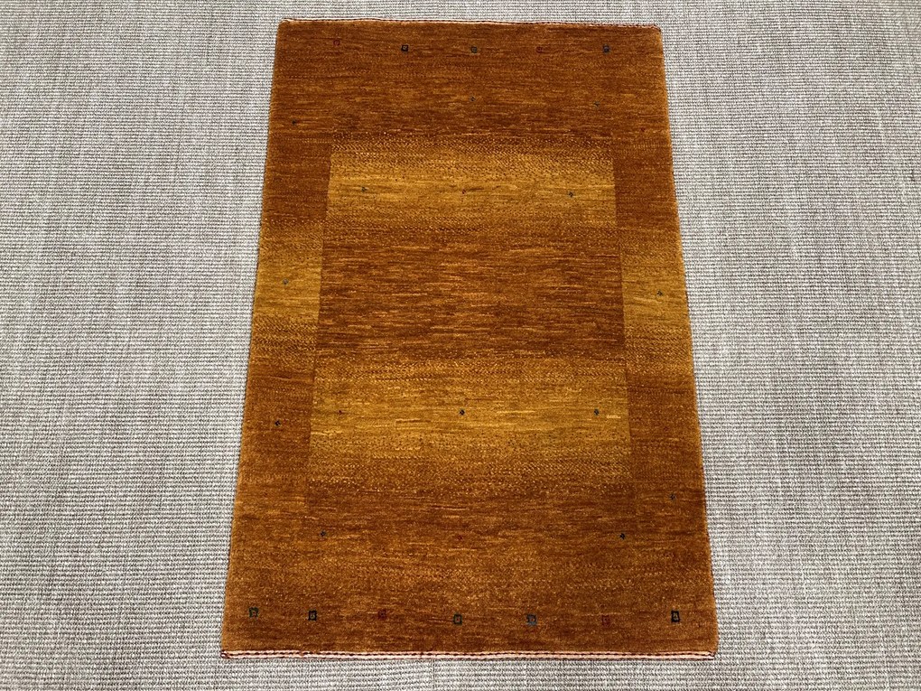 Loribaft Tappeto 120 x 80 Giallo (Iran) Annodato A Mano