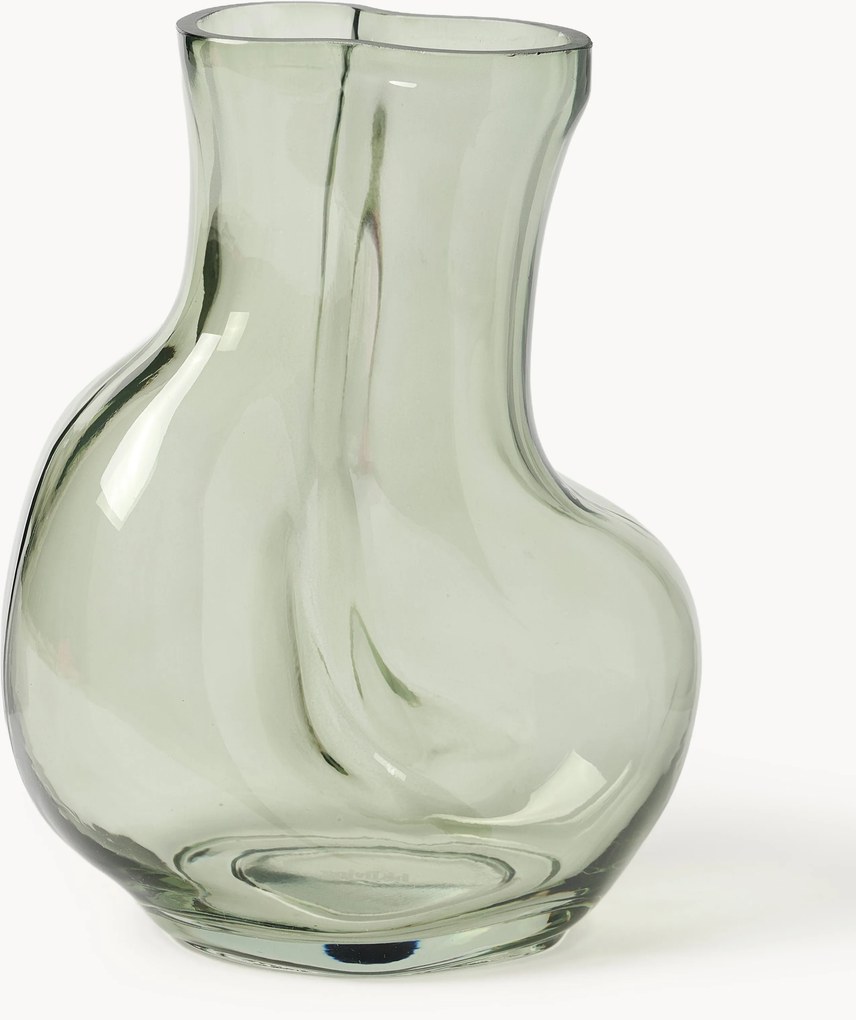 Vaso in vetro fatto a mano Gleam, Alt. 22 cm