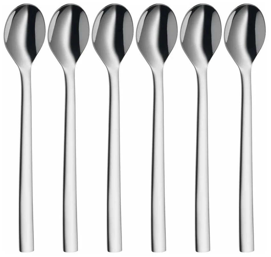 Set di cucchiai a manico lungo grigio in acciaio inox 6 pz Nuova – WMF