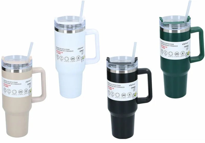 Tazza Thermos con Coperchio Alpina Multicolore 1,2 L