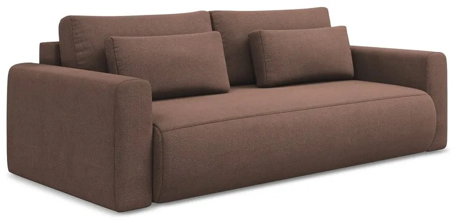 Divano rosa allungabile/con contenitore 238 cm Kapua – Makamii