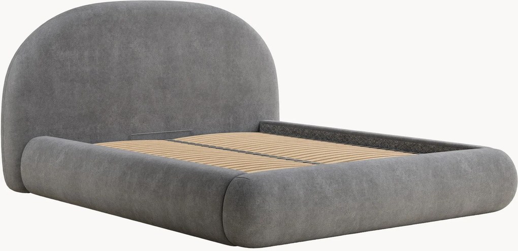Letto imbottito fatto a mano con contenitore Maumere