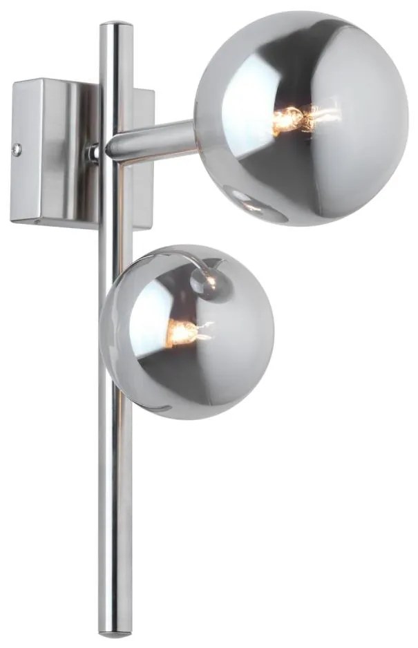 Jupiter 1903 - Applique NEPTUN 2xG9/14W/230V cromo opaco/grigio fumé