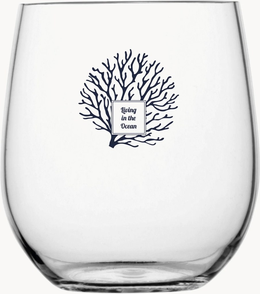 Set di 6 bicchieri antiscivolo in tritan Living Water