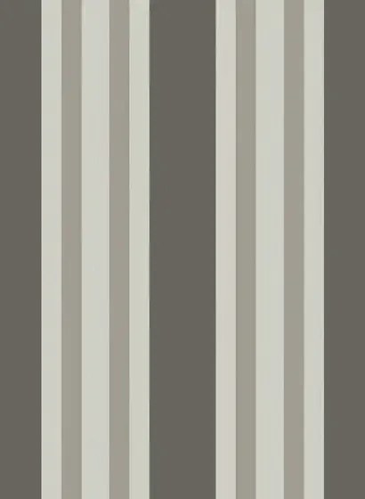 Streifentapete Polo Stripe von Cole & Son - Black & Stone
