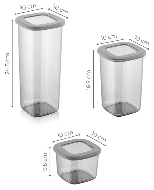 Set di contenitori alimentari 9 pz Fresco – Hermia