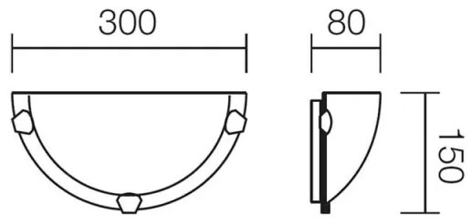 Redo 05-378 - Applique VIRGINIA 1xE27/42W/230V