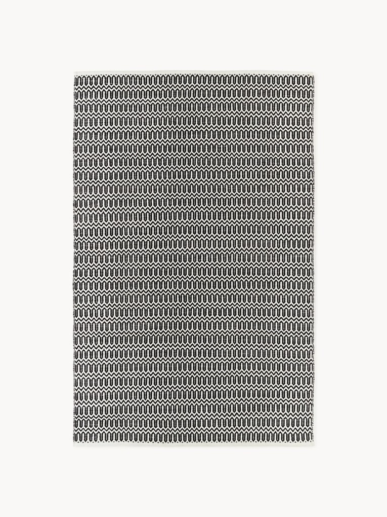 Tappeto da interno-esterno tessuto a mano con motivo geometrico Rune