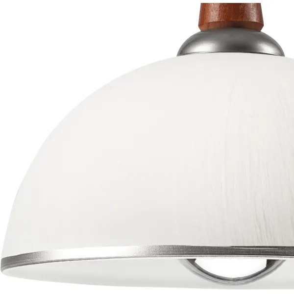 Lampadario a scomparsa CHIARA 1xE27/60W/230V argento/rovere