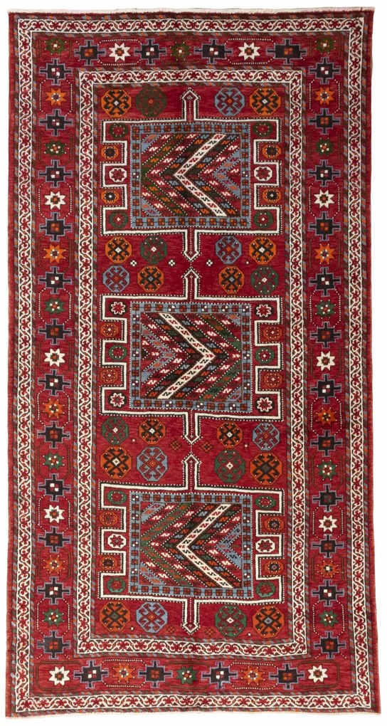 Turkmen Tappeto persiano 150 x 280 Rosso (Iran) Annodato A Mano