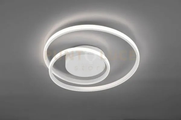 Plafoniera zeta led spirale bianca con regolazione intensitò r62911131