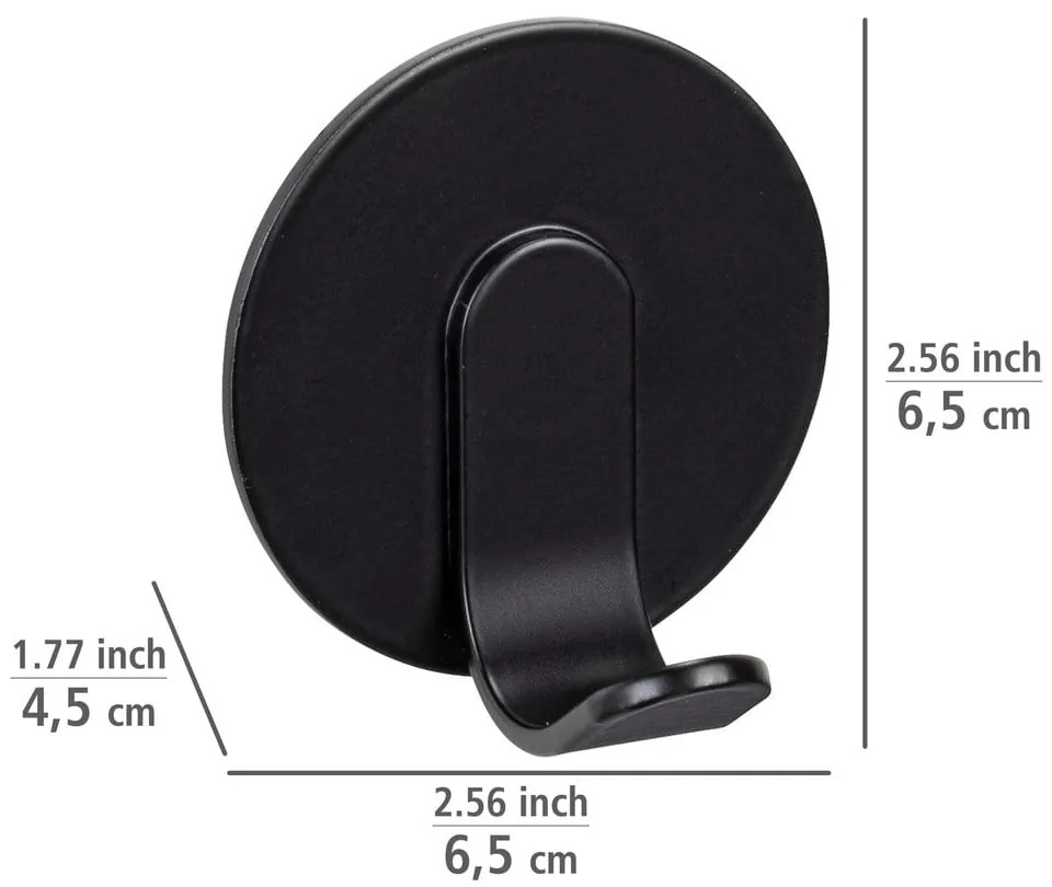 Ganci metallici autoportanti nero opaco in set di 2 pezzi Bivio - Wenko