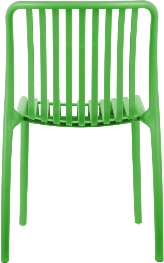 Sedia da pranzo verde in plastica Glee – Leitmotiv