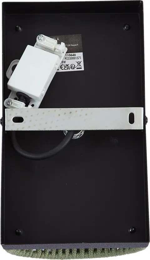 Lampada da parete Japandi verde con nero IP44 - Jayla