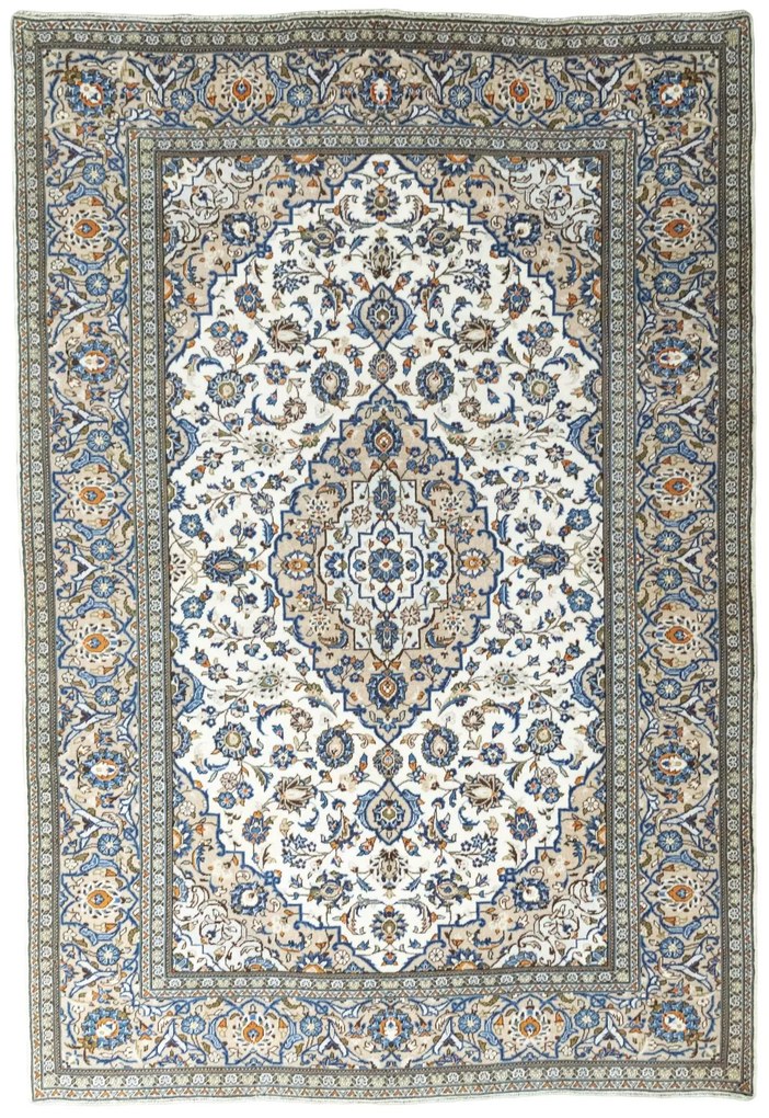 Kashan Tappeto persiano 290x200 Beige (Iran) Annodato A Mano