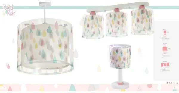 Dalber D-41431 - Lampada per bambini COLOR RAIN 1xE14/40W/230V