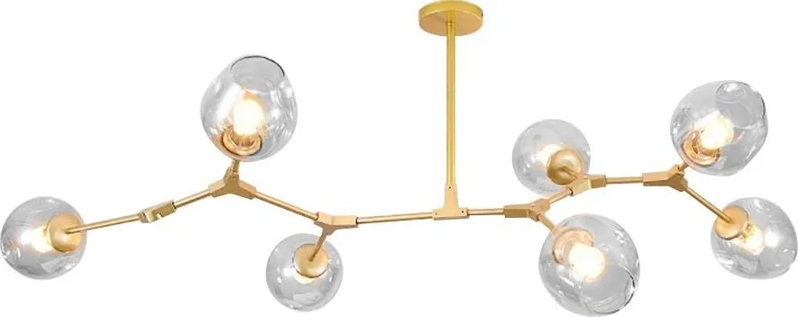 Lampada a Sospensione Sfere di Vetro 7 Bracci APP507-7C Oro