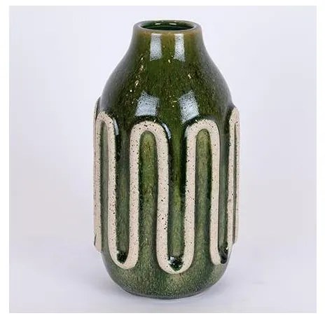 Vaso in ceramica 24x13 cm verde