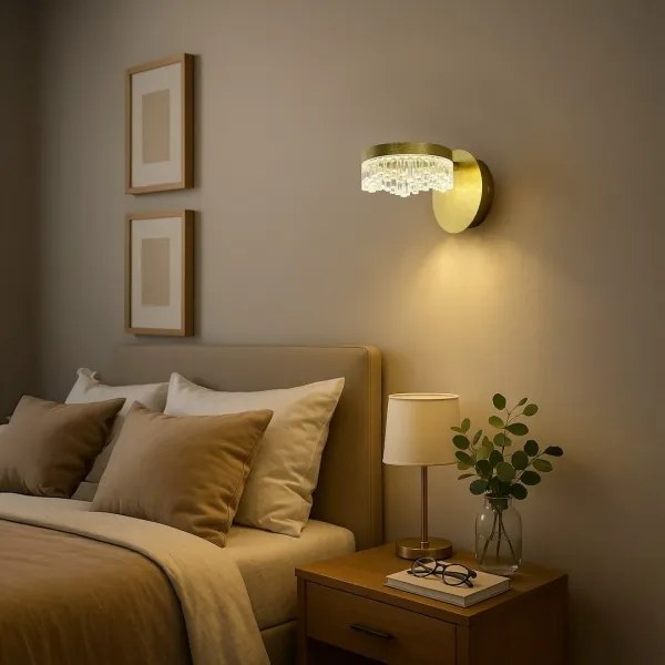 Lampada da parete LED/4W/230V oro