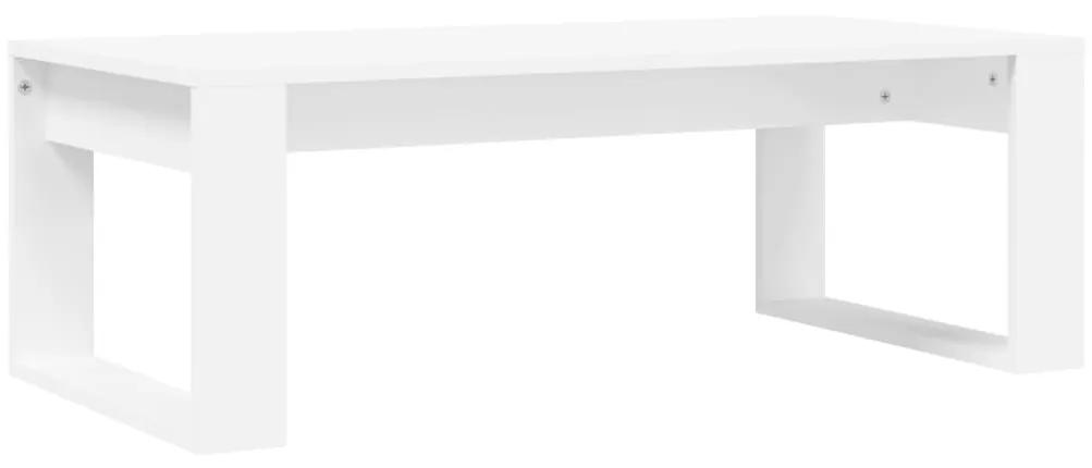 Tavolino da Salotto Bianco 102x50x35 cm in Legno Multistrato