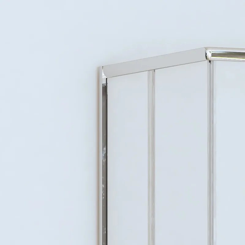 Kamalu - Box doccia basso 80x80 angolare altezza 170cm | CHIARA EDGE-Q