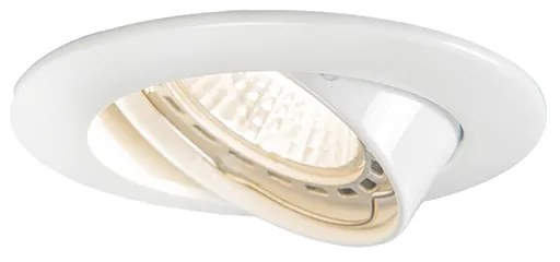 Faretto da incasso intelligente bianco orientabile con Wi-Fi GU10 - Edu