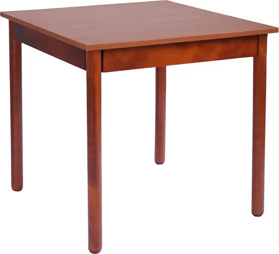 Tavolo fisso in legno con gamba Tonda RISTORANTE misura 90x90 CILIEGIO