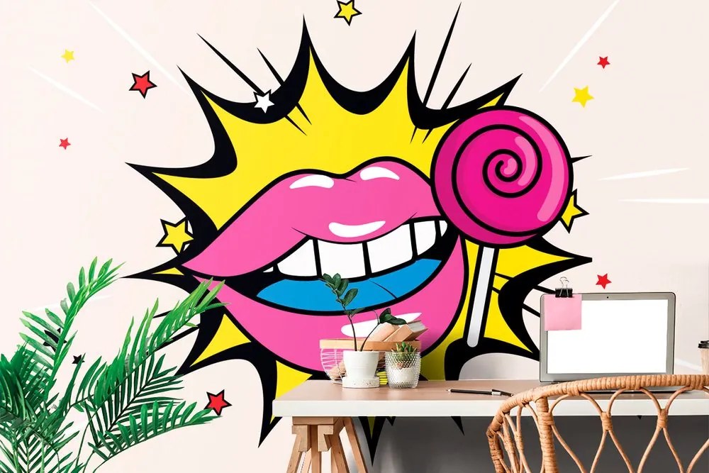 Carta da parati – Dolce lecca-lecca pop art