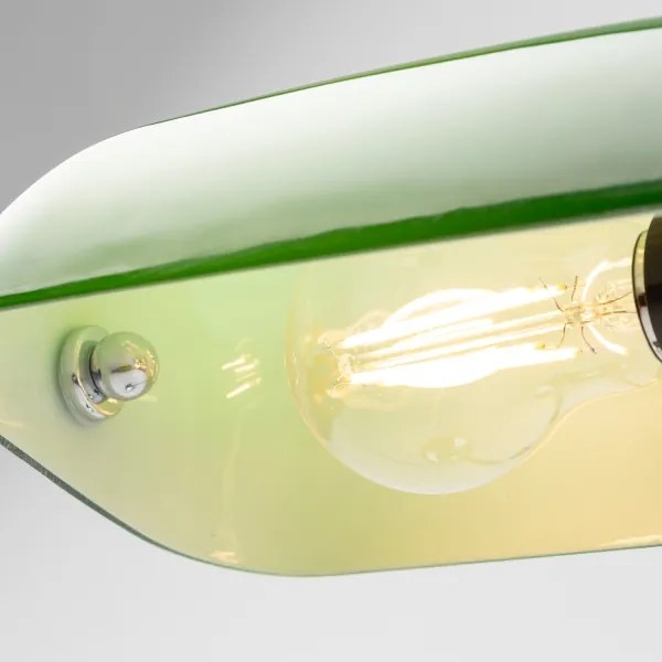 Brilagi - Lampada da tavolo BANK OFFICE 1xE27/60W/230V cromo lucido/verde