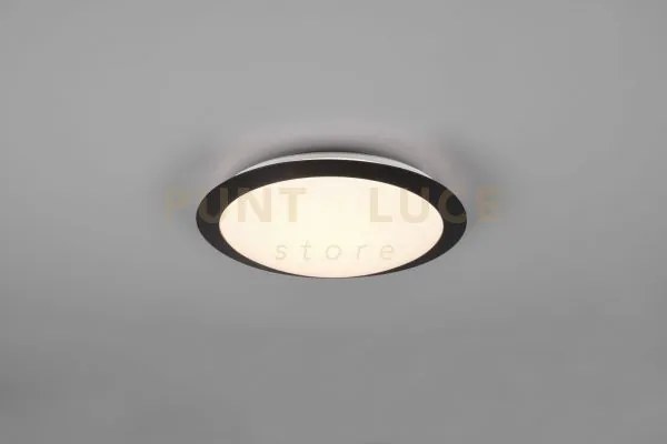 Umberto h2o plafoniera led 12w 1160lm, 3000k bordo nero ip44 d. 29cm