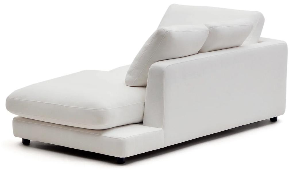 Kave Home - Chaise longue Gala destra bianco 193 x 105 cm