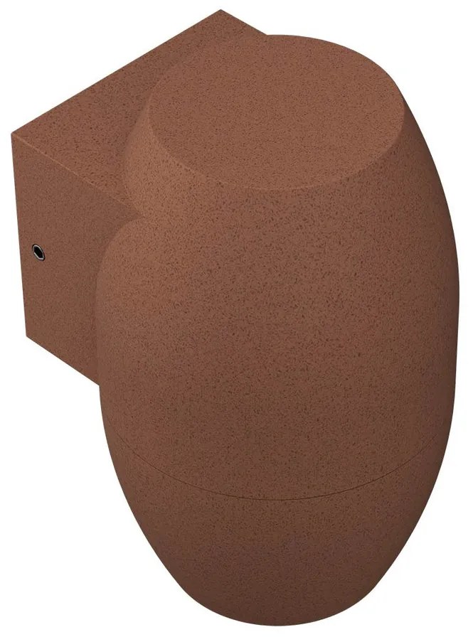 Applique Ovale Monodirezionale IP65 GU10 per esterni - Corten