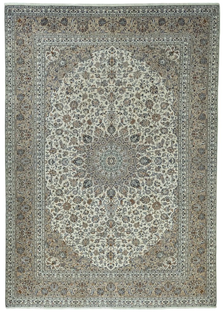 Kashan Tappeto 300x420 Beige (Iran) Annodato A Mano