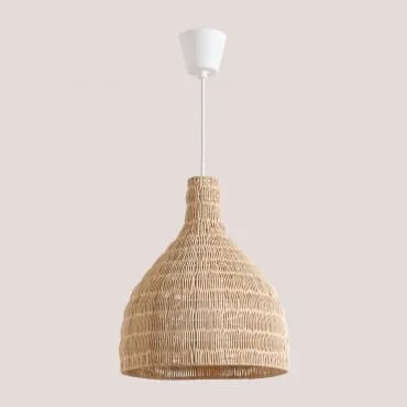 Plafoniera Da Esterno In Rattan Markle Natural - Sklum