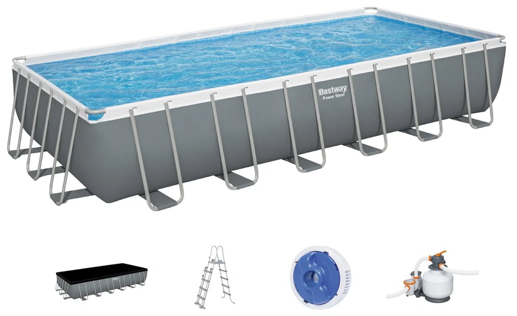 Piscina fuori terra 732x366x132 cm Power Steel Frame Bestway