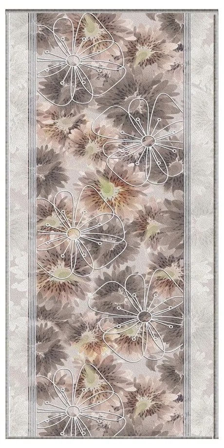 Runner beige lavabile 58x240 cm Blooming - Oyo Concept
