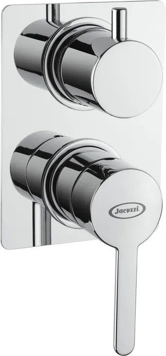 Rubinetto per incasso doccia Baleno cromo JACUZZI RUBINETTERIA con deviatore 2 vie