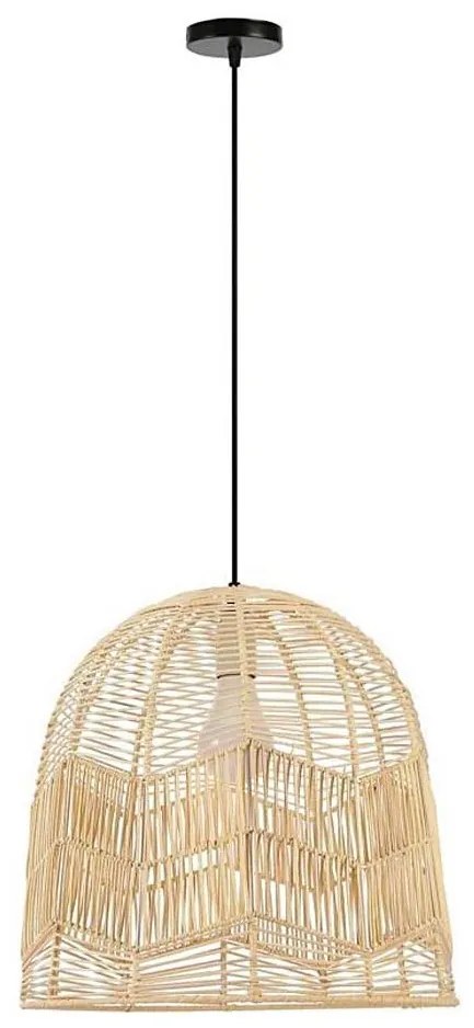 Immax 08263L - Lampadario a sospensione con filo PELO 1xE27/40W/230V diametro 50 cm rattan