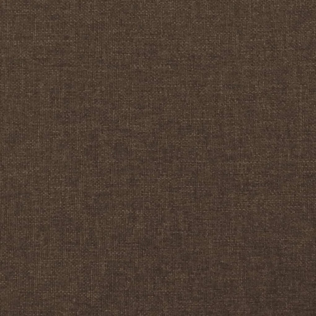 Giroletto a Molle Marrone Scuro 90x190 cm in Tessuto