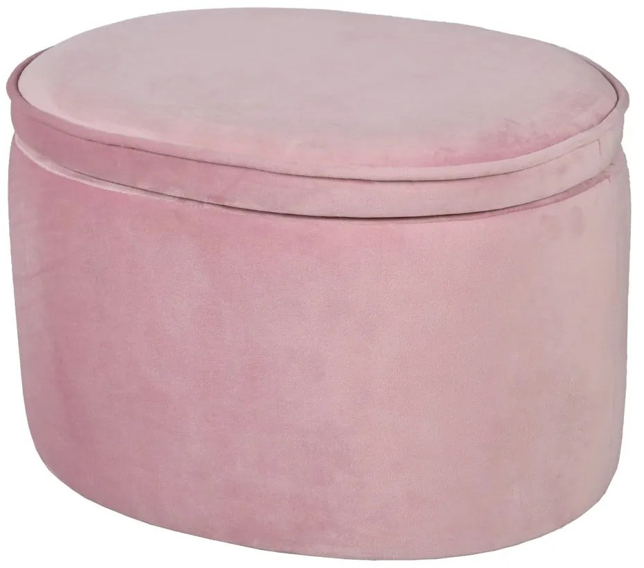 Pouf per bambini in velluto rosa chiaro Lil Sofa - Roba