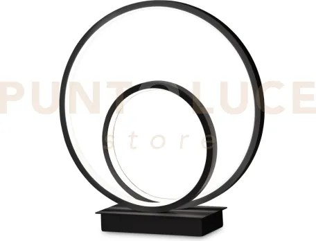 Oz lampada da tavolo led smd 22 w on-off 2800 lm 4000 k nero